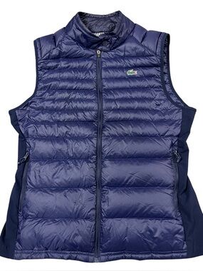Lacoste Sport Women’s Navy Blue Puffy Vest Sz 38